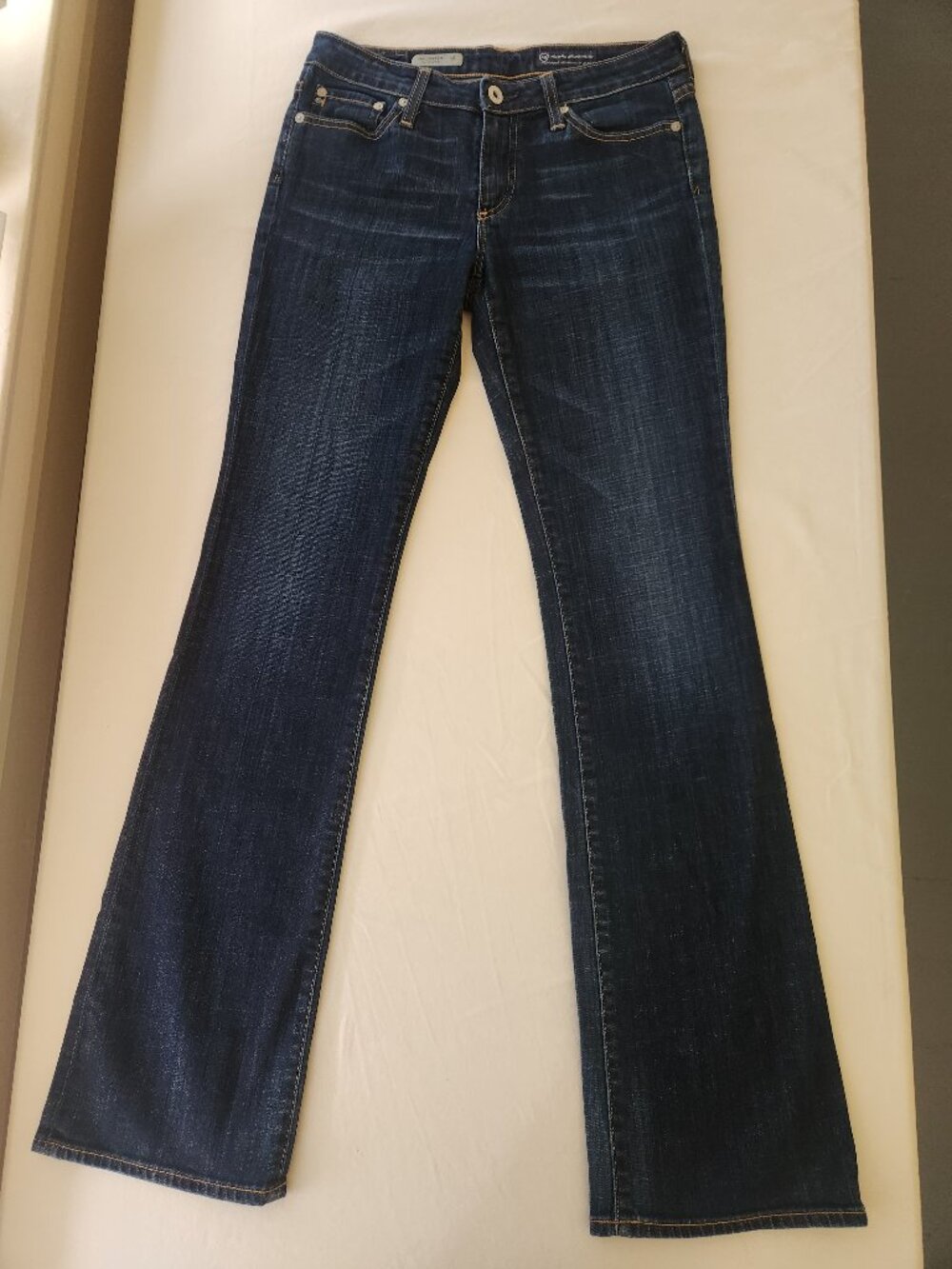 AG Adriano Goldschmied The Jessie Curvy Bootcut Jeans Size 27 Dark Wash